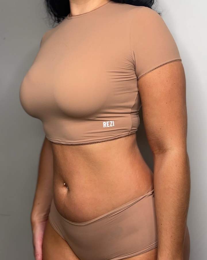 ReziStretch™ Crochet Trim Crop